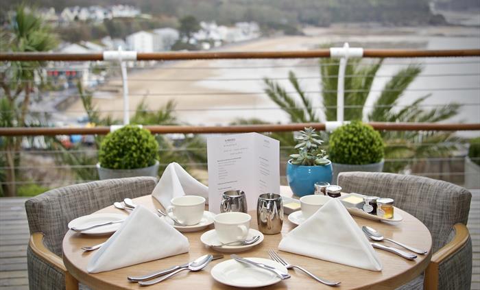 Breakfast with a view at St Brides Spa Hotel